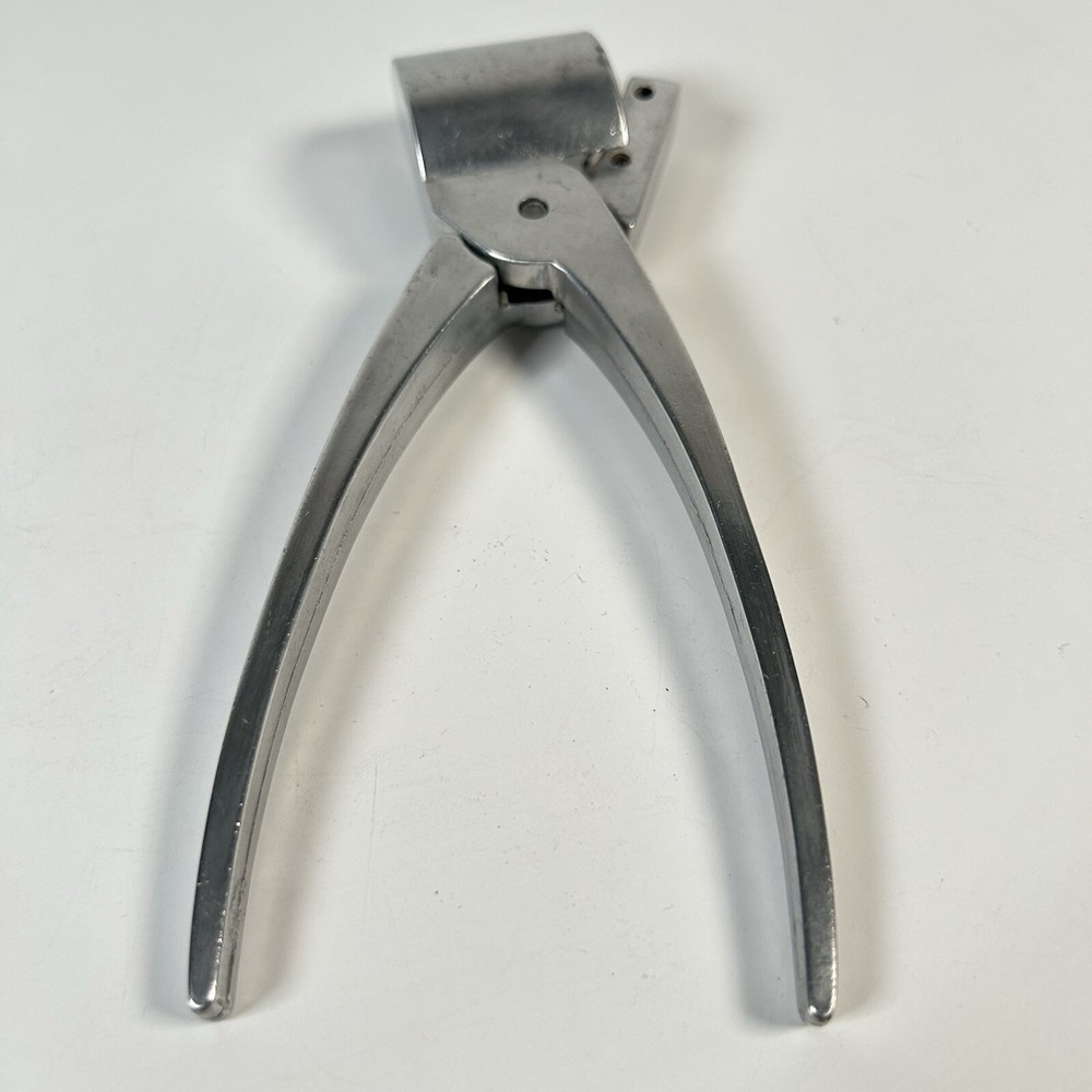 Vintage YORK style aluminum nut Cracker sheller with fixed shield 7.25"