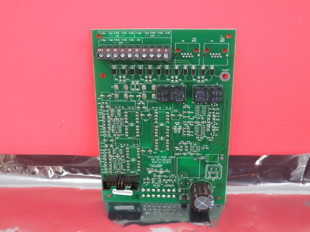 SIMPLEX 4100-0621 ANALOG AUDIO RISER BOARD 566-242 243