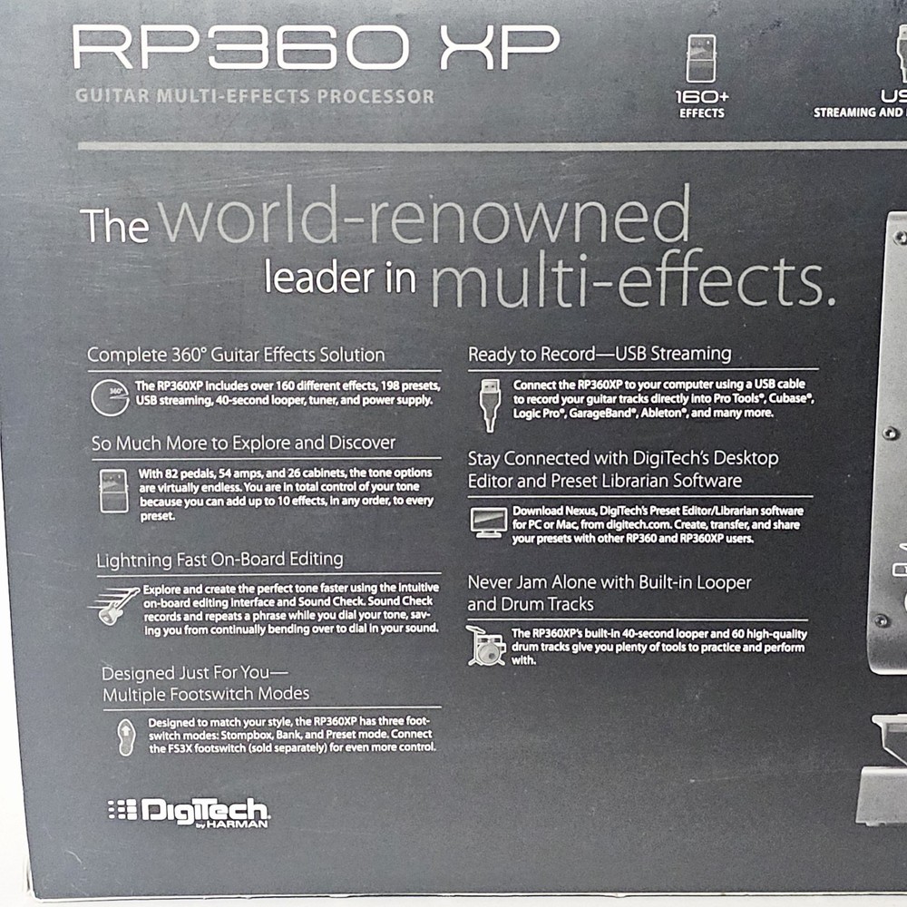 DigiTech RP360 XP Electric Guitar Expression Pedal Multi-Effects Floor Processor