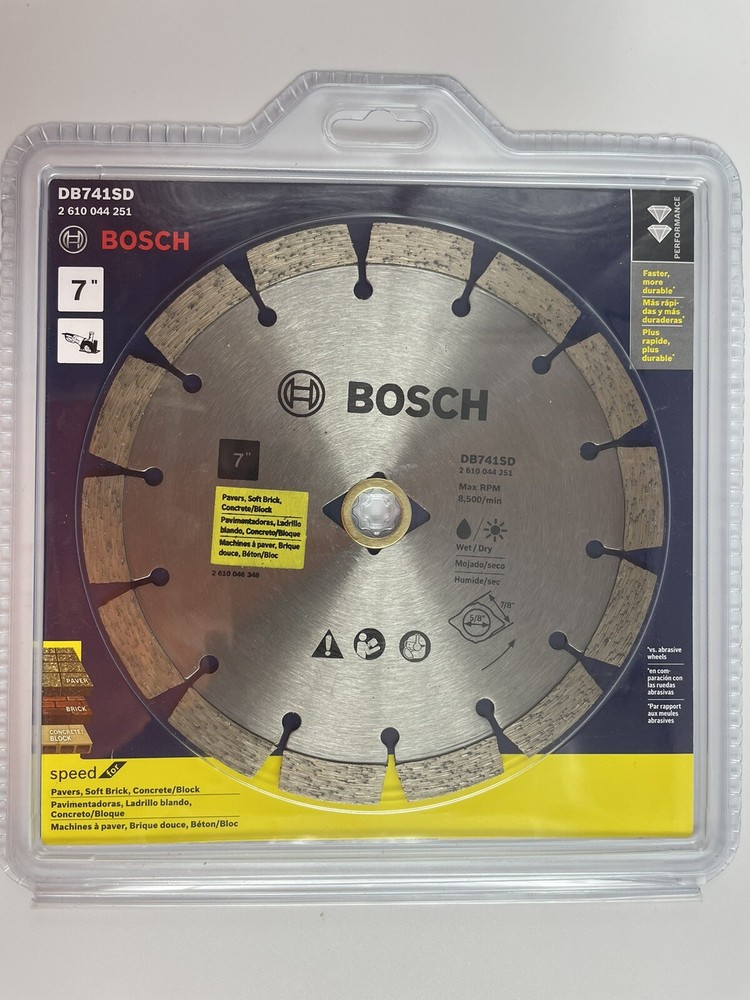 Bosch DB741SD Segmented Diamond Abrasive Blade 7"