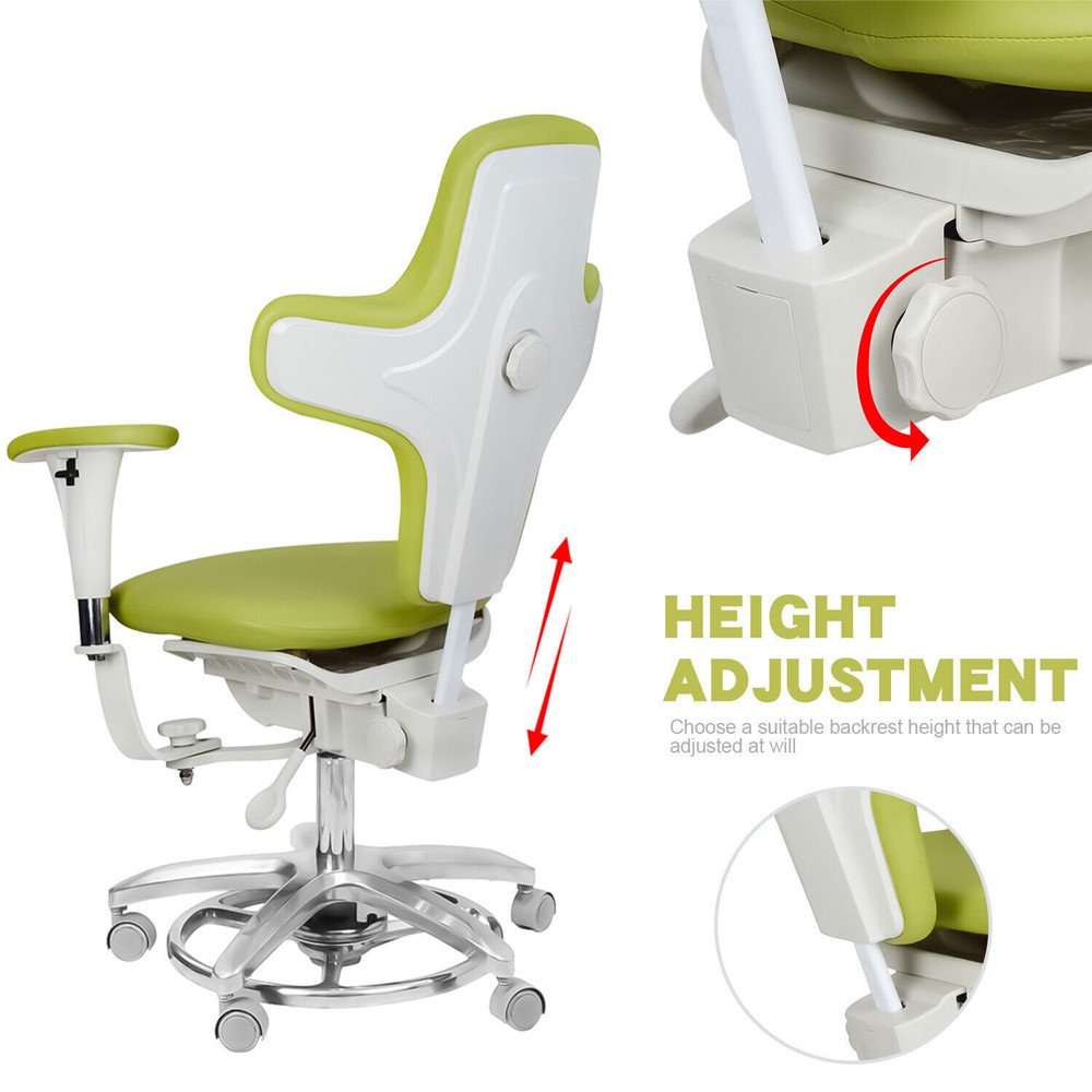 Ergonomic Dental Microscope Stool Micro Surgeon Chair Adjustable Foot Controlled