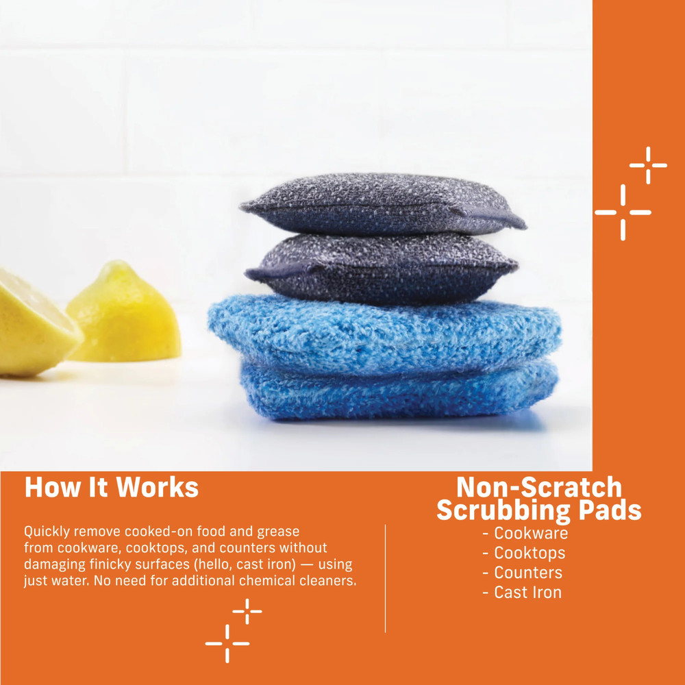 E-CLOTH Non-Scratch Scrubbing Pads - 2 Piece