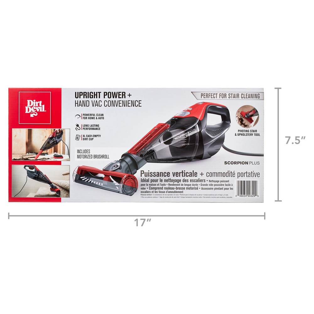 Dirt Devil Scorpion Plus, Corded Handheld Vacuum Cleaner, Pet Friendly