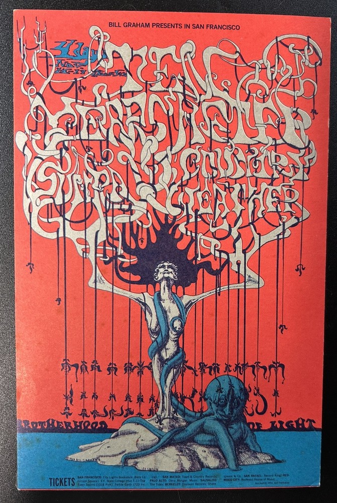 1968-FILLMORE-BG-145-POSTCARD-TEN YEARS AFTER/SUN RA/COUNTRY WEATHER-LEE CONKLIN