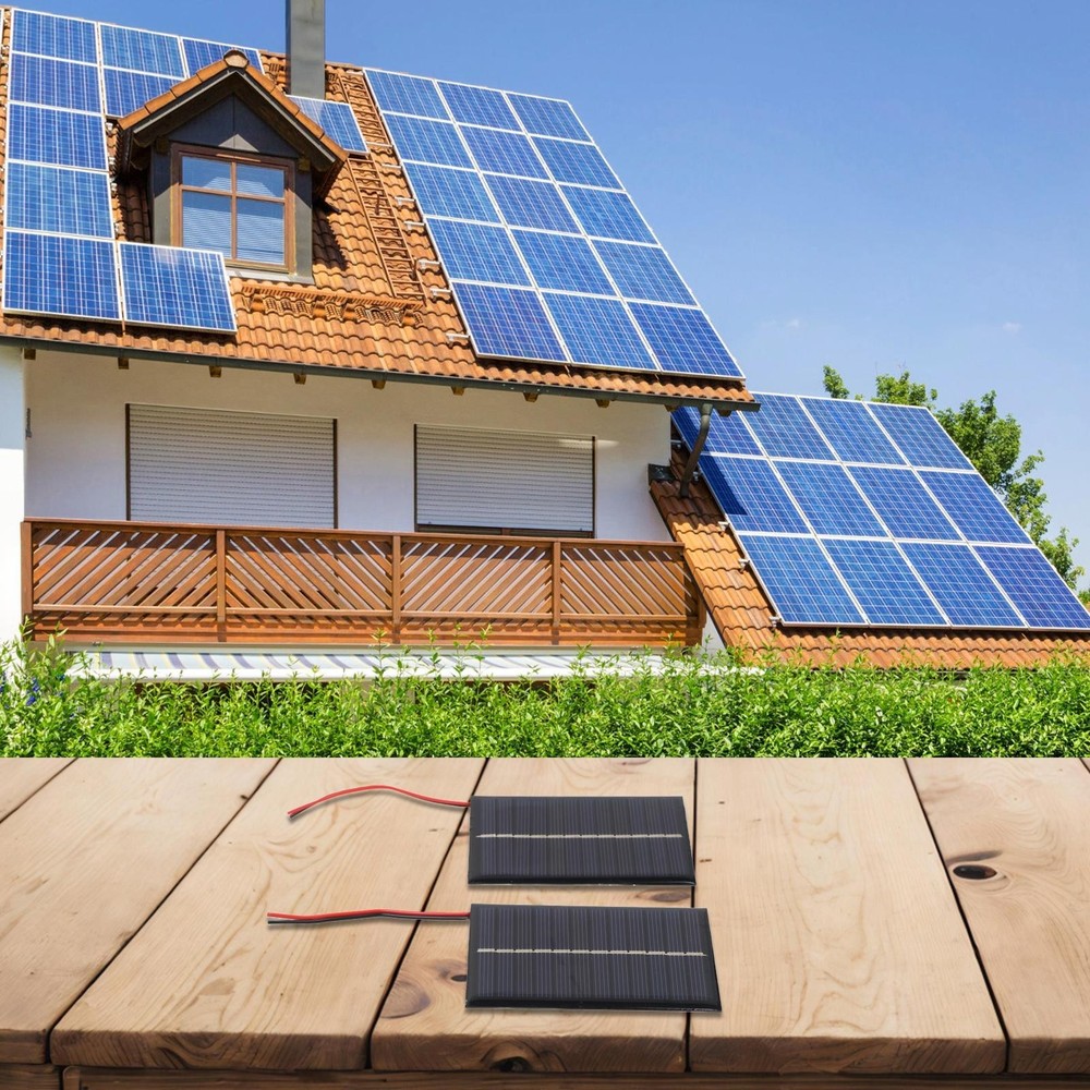 6 Volt Polycrystalline Solar Panel with 15CM Cable for Energy Generation Needs