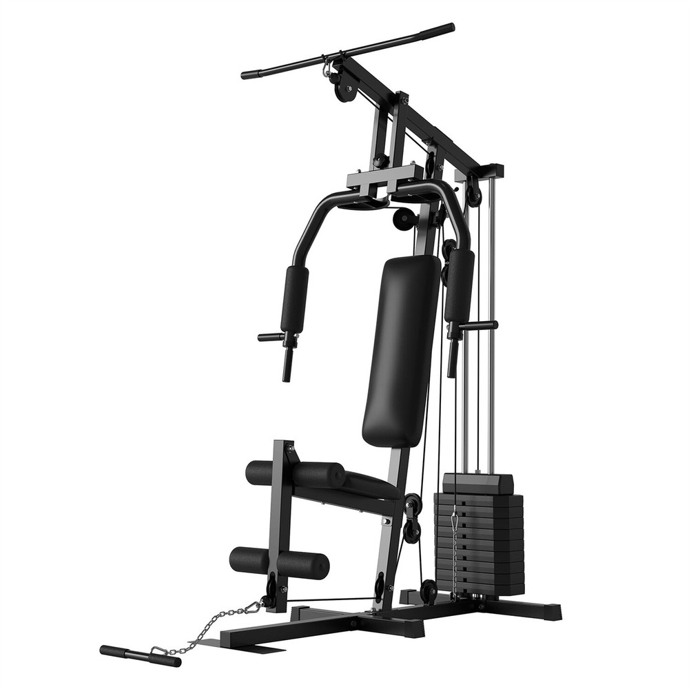 Home Gym Machine System with 100LBS Weight Stack Multifunctional Weight Machine