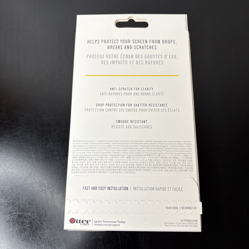 OtterBox Trusted Glass Screen Protector for iPhone 12 & iPhone 12 Pro New/Sealed