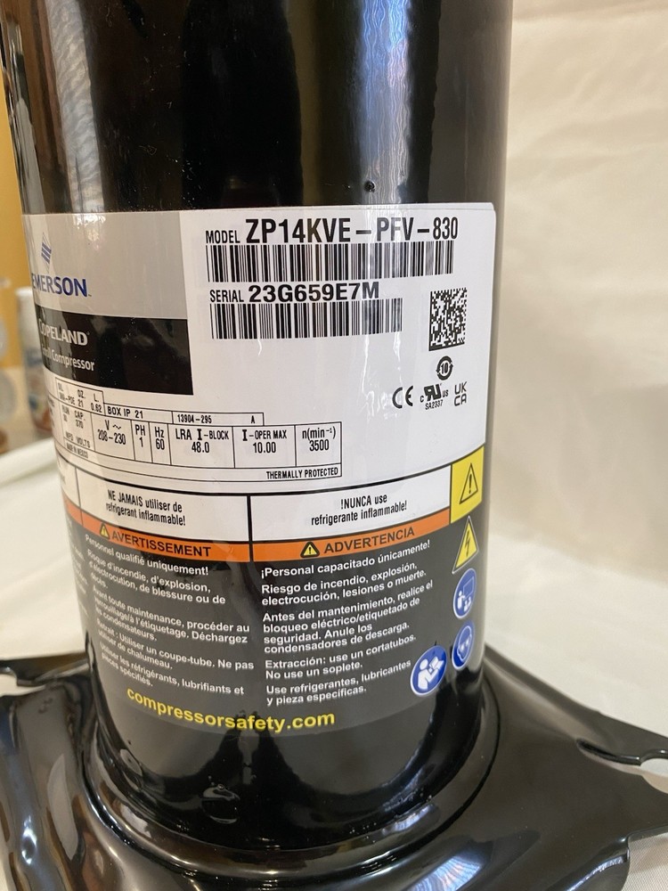 Copeland ZP14KVE-PFV-830 Scroll Compressor
