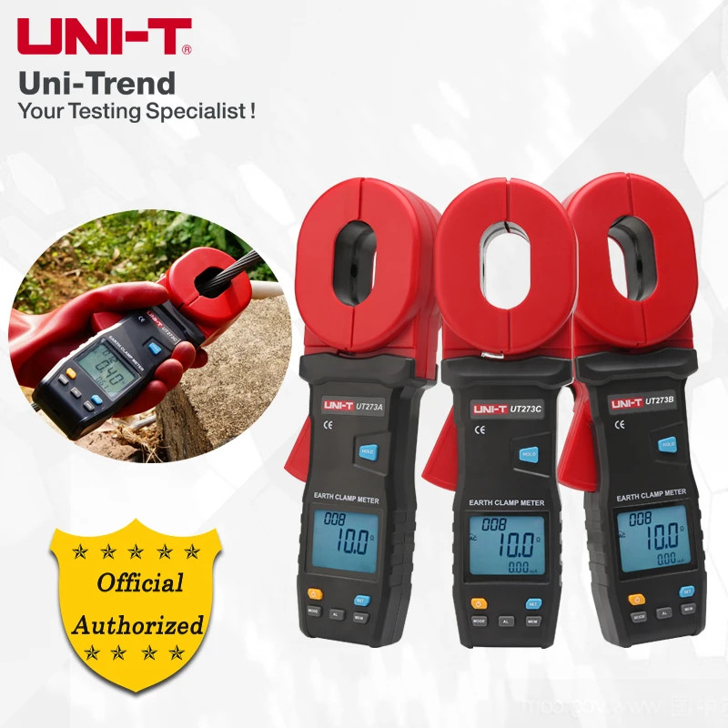 UNI-T Earth Resistance Tester Clamp Ground Loop Resistance UT273A UT273B UT273C