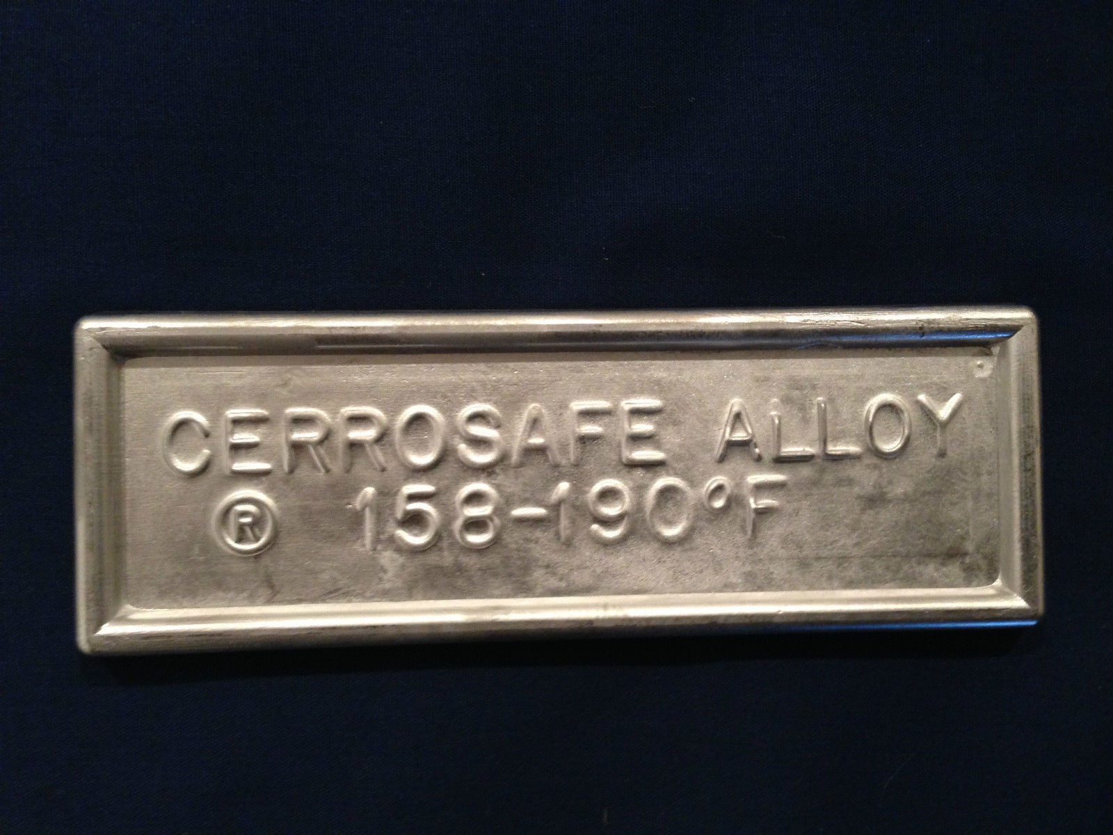 Cerrosafe 160-190 Chamber Casting Alloy - 1/2 lb. ingot