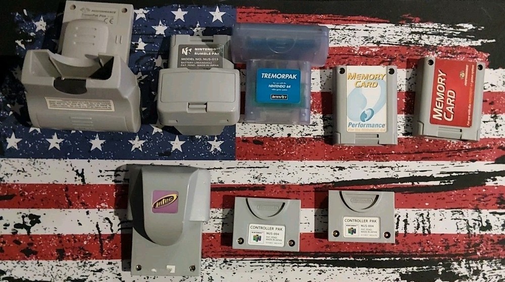 Untested Nintendo 64 Conroller Paks/memory Cards