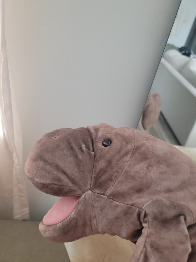 Folkmanis Manatee Hand Puppet, Gray, 20"