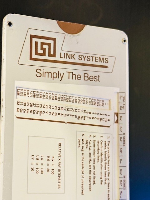 Link Systems Calculated Electron Penetration and X-Ray Absorption Chart