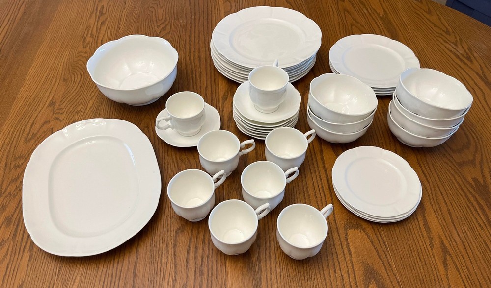 BLOCK Royal Bone China "Windsor Bone" Dinner, Salad (see note), Bowls, etc.