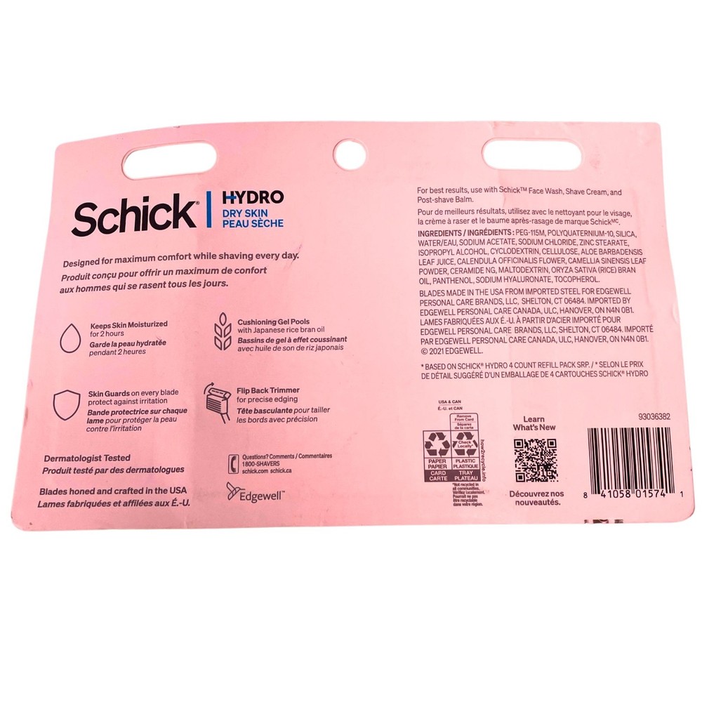 Schick Hydro 5 Razor Cartridges 12 Ct 2 Pack Refills New