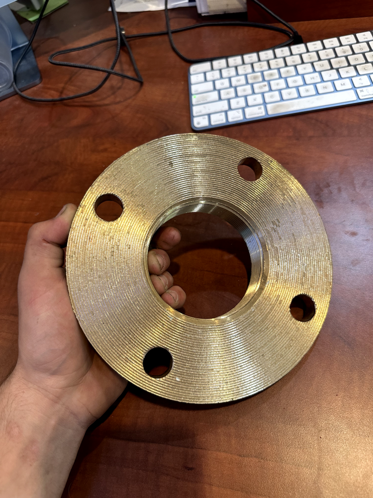 3" BRASS CIRCULATOR PUMP FLANGE