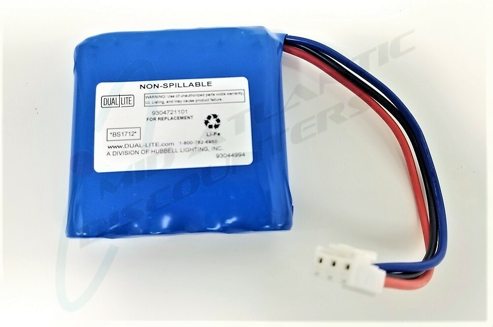 Hubbell Dual Lite Dynamo LED DYN6 Emergency Lighting Replacement Battery Pack