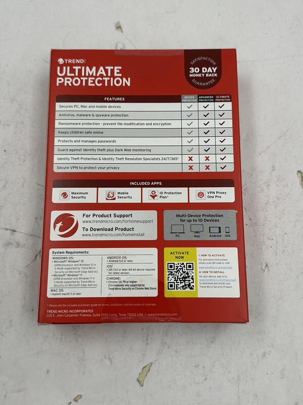 TREND MICRO TRE021800G704 ULTIMATE PROTECTION 10 DEVICE 1YR IDENTITY SECURITY