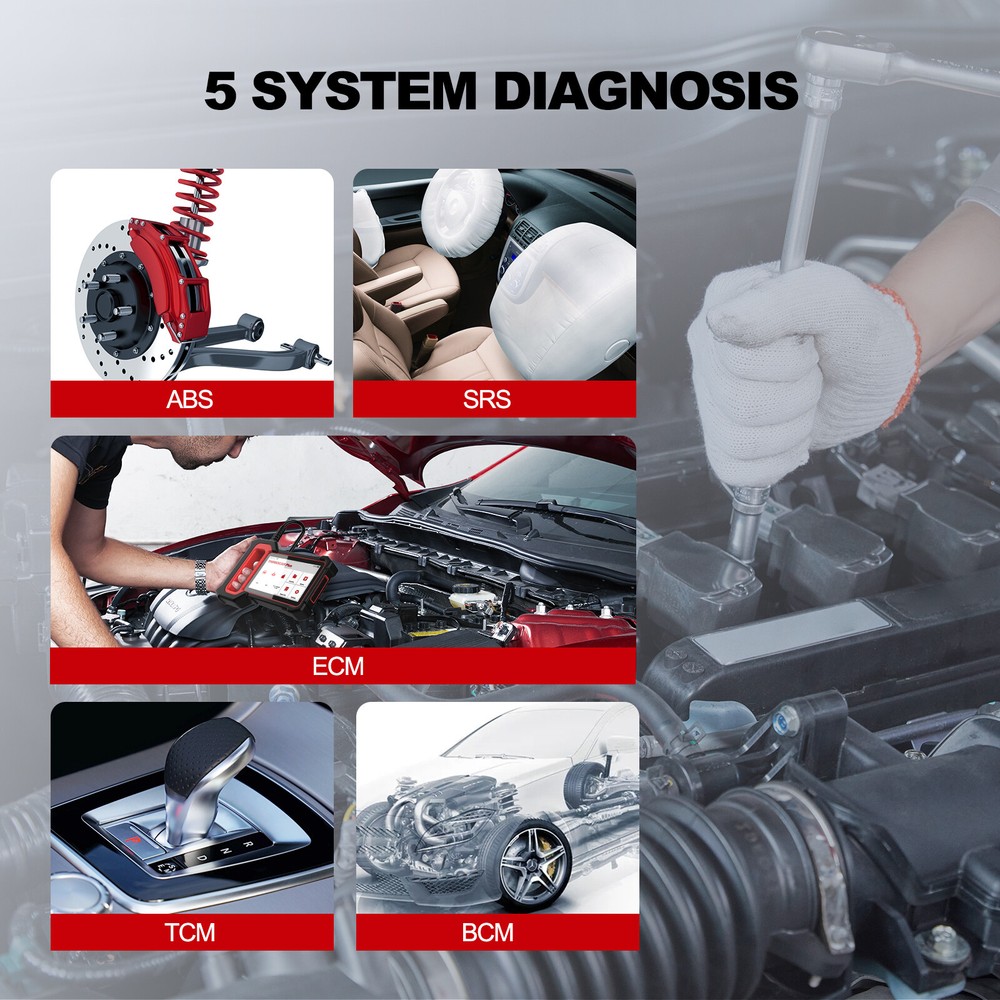 THINKSCAN PLUS S4 OBD2 Scanner ABS SRS EPB 5 System Diagnostic Tool FCA AutoAuth