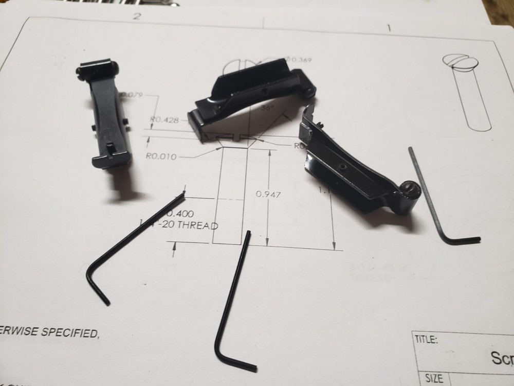 Sheridan /Benjamin set screw rear sight