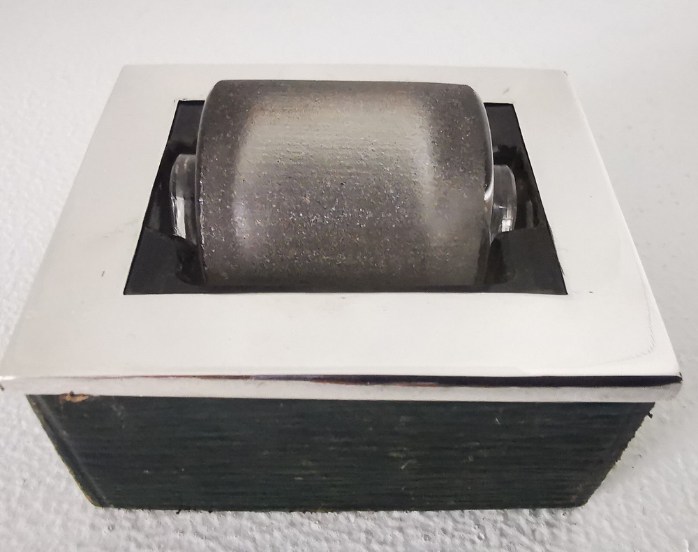 Antique Solid Silver Stamp Roller Moistener - Birm