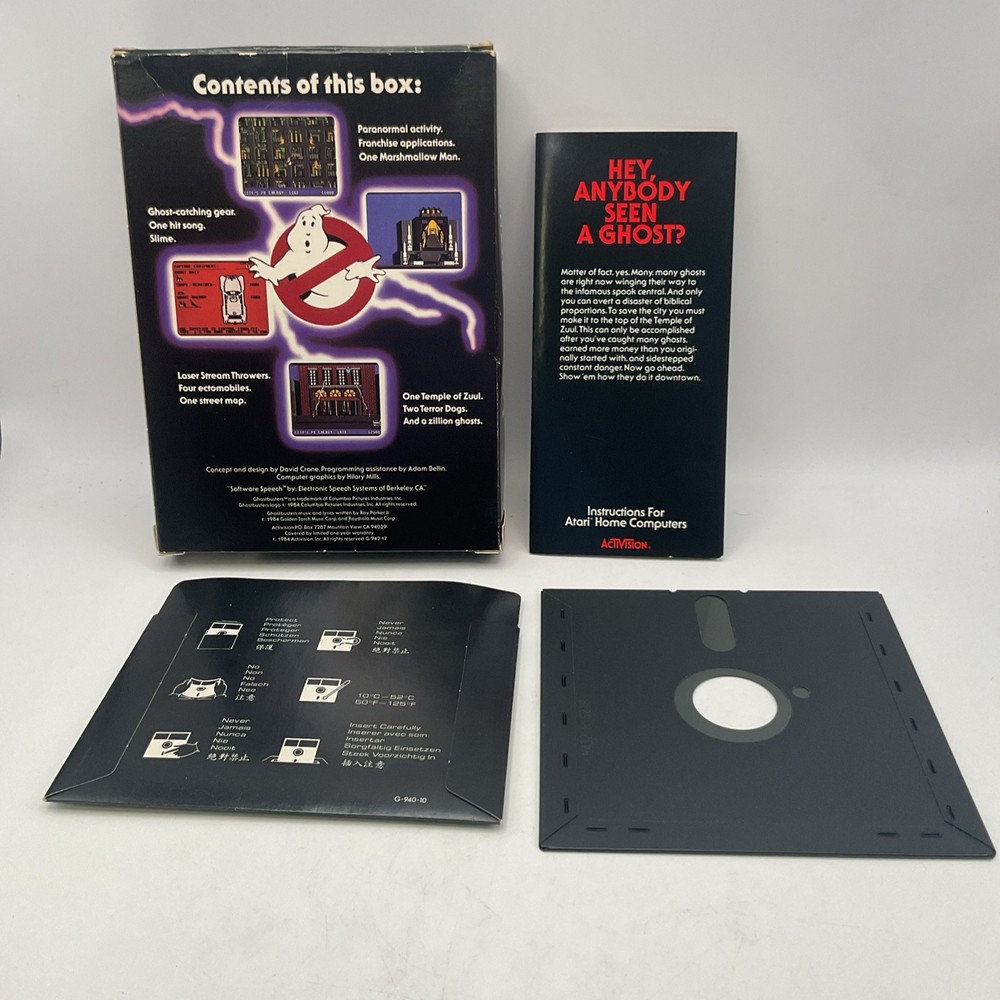 Ghostbusters Commodore 64 C64 Activision Disk Game David Crane CIB
