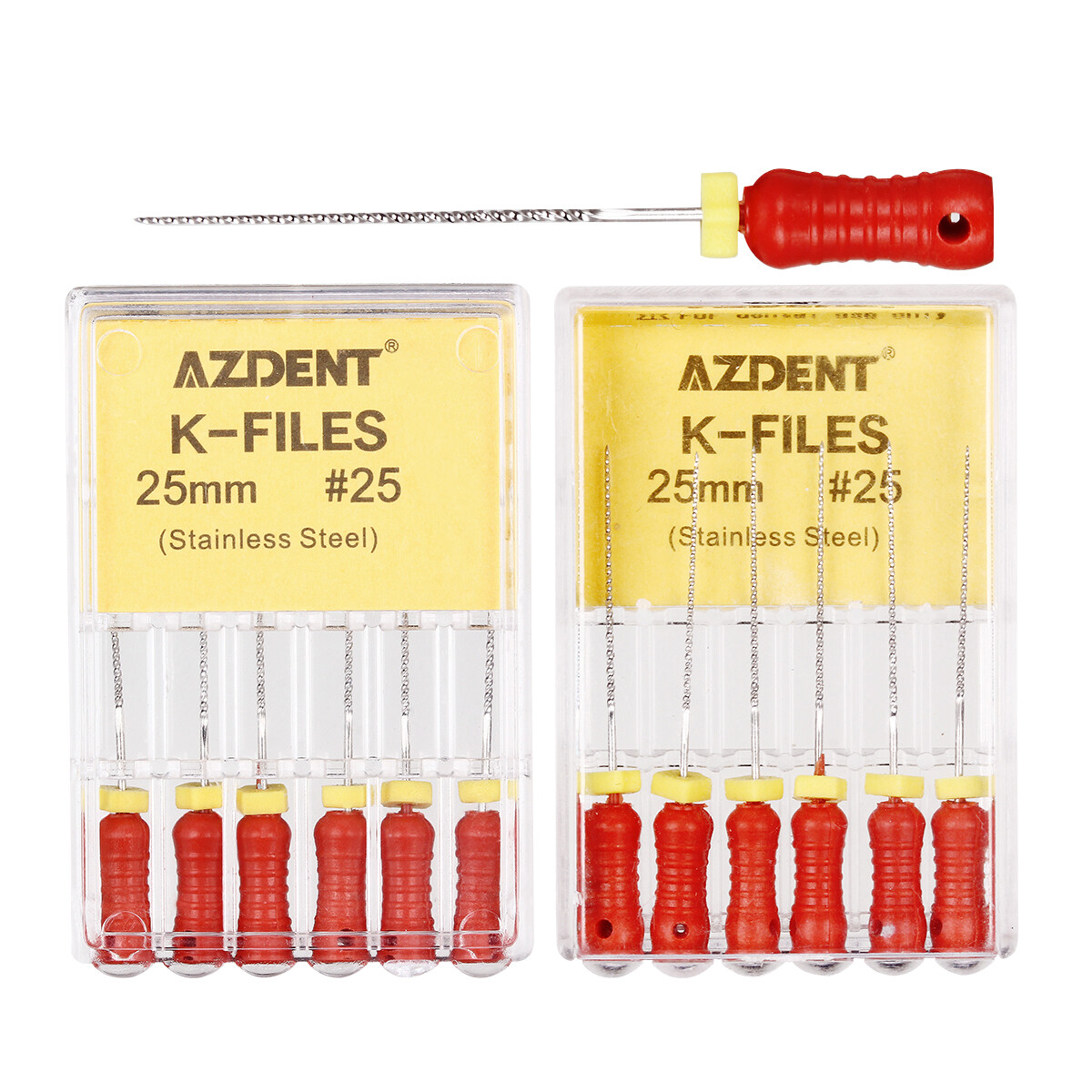 1 Box Dental K-File Root Canal Hand Use 25mm /21mm Endodontic Stainless Steel