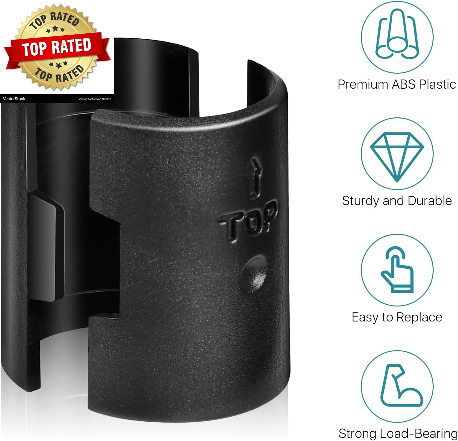 200 Pack Wire Shelving Shelf Lock Clips, 1 Inch Wire Shelf Clips for Post