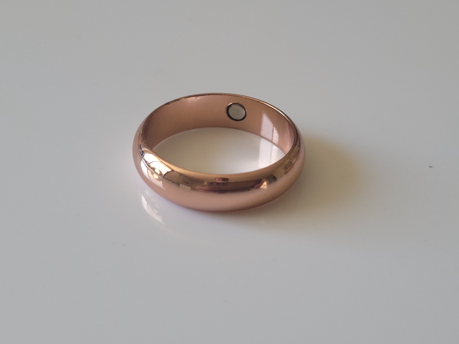 Pure Solid Copper Magnetic Ring - Arthritis Therapy Energy 6 mm Dome Ring