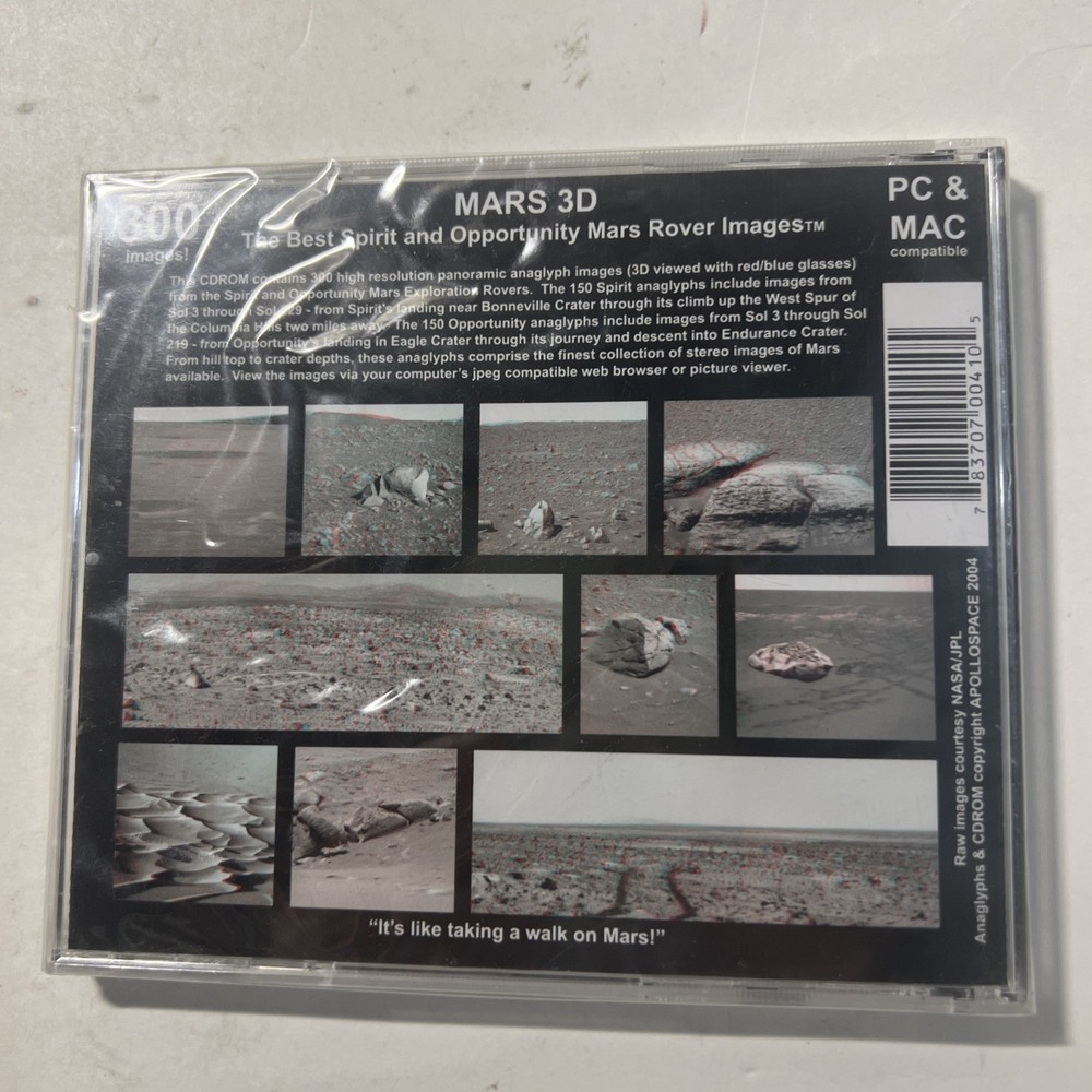 Apollospace presents Mars 3D CD-ROM PC & MAC New sealed