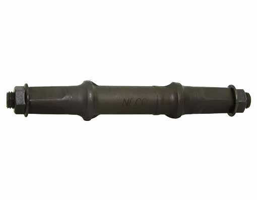 Cotterless Bottom Bracket Axle Square Nut Style 113mm Black.