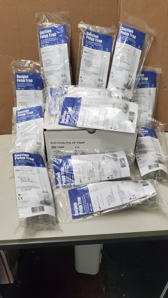 12 Endoscopy polyp Trap, 710202: STERIS SUCTION POLYP TRAP, FOUR CHAMBER Sealed