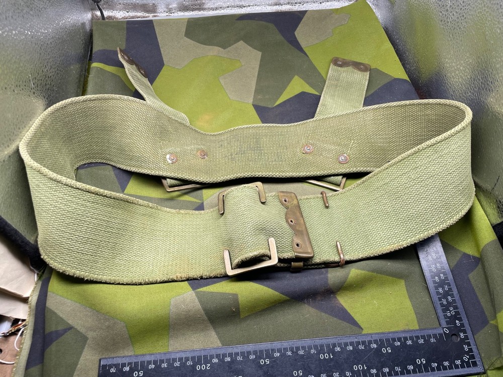 Original WW1 British Army 1908 Pattern Webbing Belt - Approx Size 40" Waist