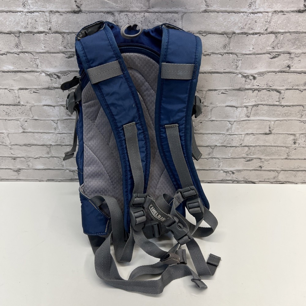 CamelBak Mini M.U.L.E. Kids Hydration Backpack 50 oz Blue/gray With Bladder