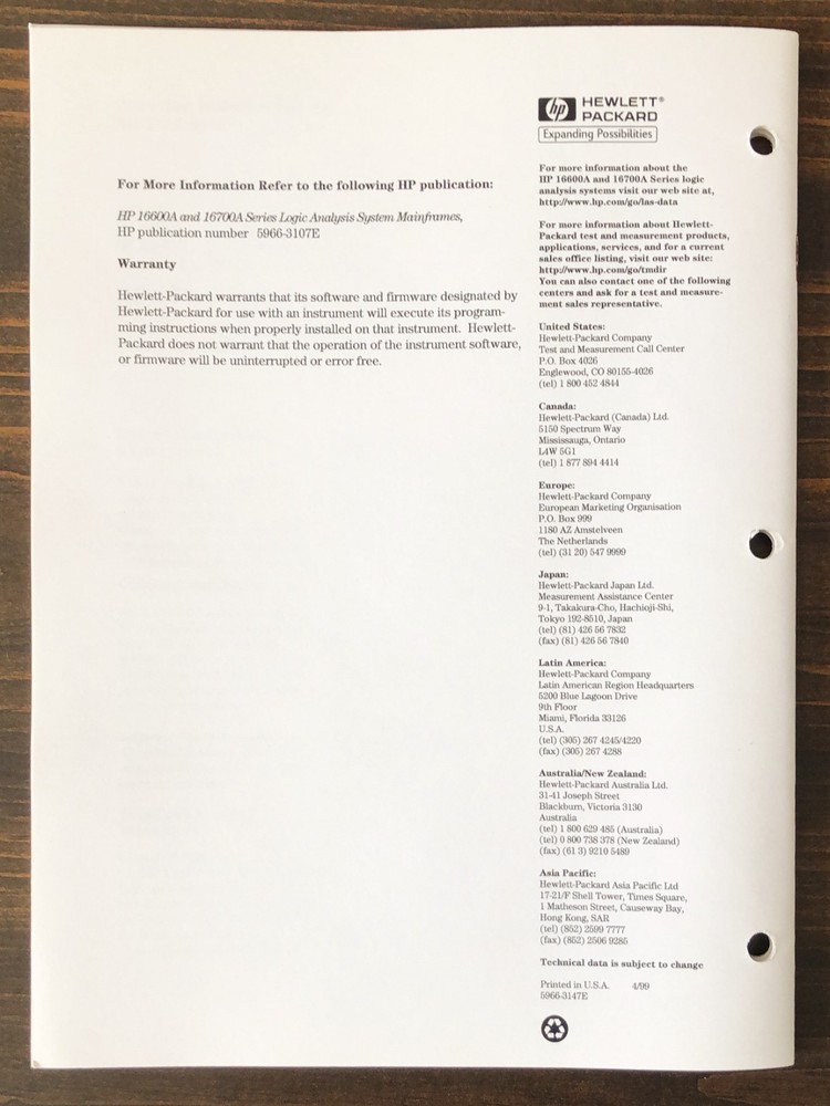 Hewlett-Packard HP - Post-Processing Tool Sets for 16600A and 16700A Series