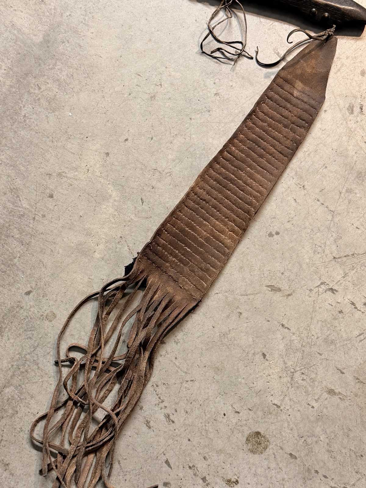 1800’s Native American Lakota (Sioux) Knife–Tomahawk with Beaded Drop