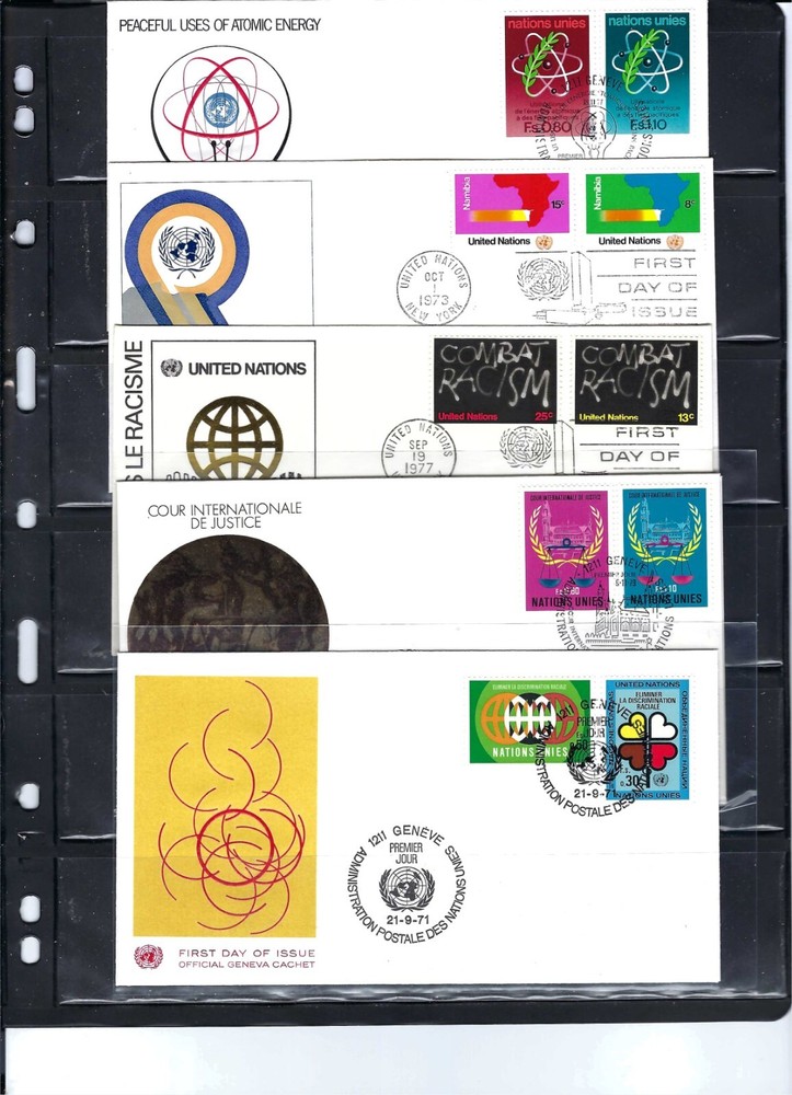 1970's COMBO FDC's - UNPA Cachet (51)