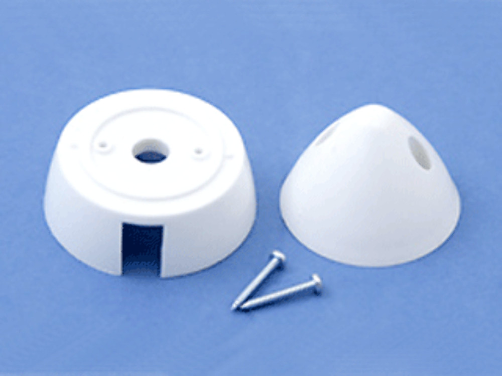 45mm Spinner (13/4), White