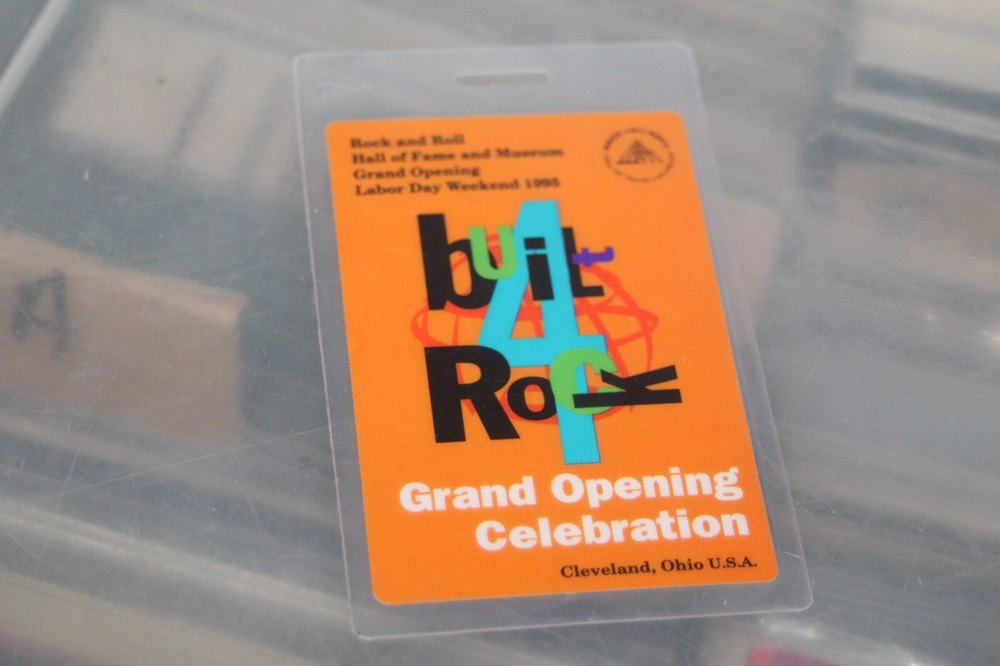 Neil Young Led Zeppelin Aerosmith Backstage Pass Rock N' Roll Hall of Fame #15