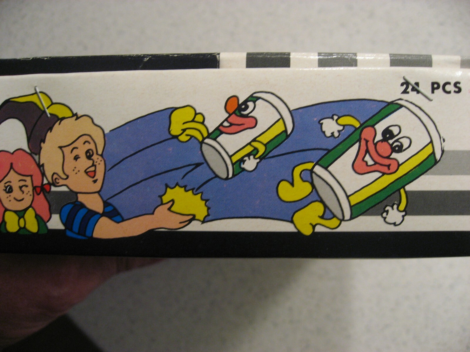 Vintage Box of 21 New JumPring Bean Toys - Clowns Spring Suction Cups & Popping!