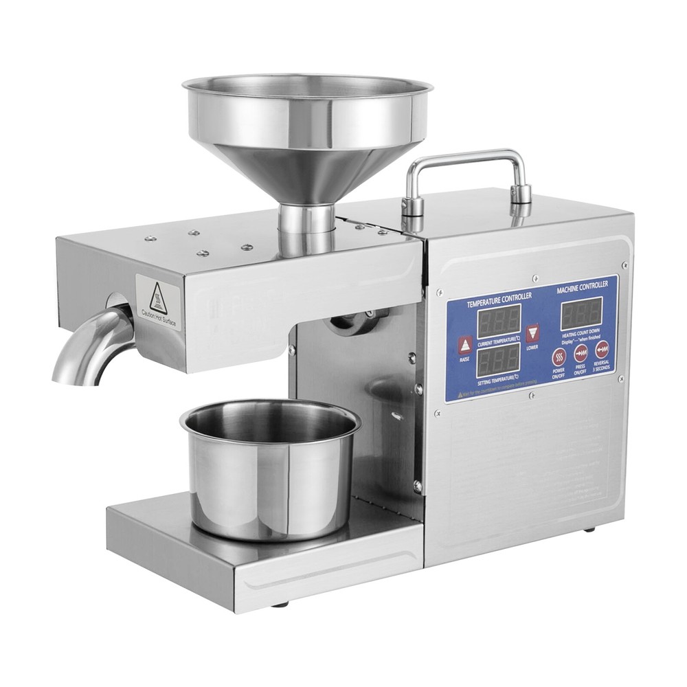 Automatic Oil Press Machine Cold&Hot Press 820W Adjustable Temperature Low Noise