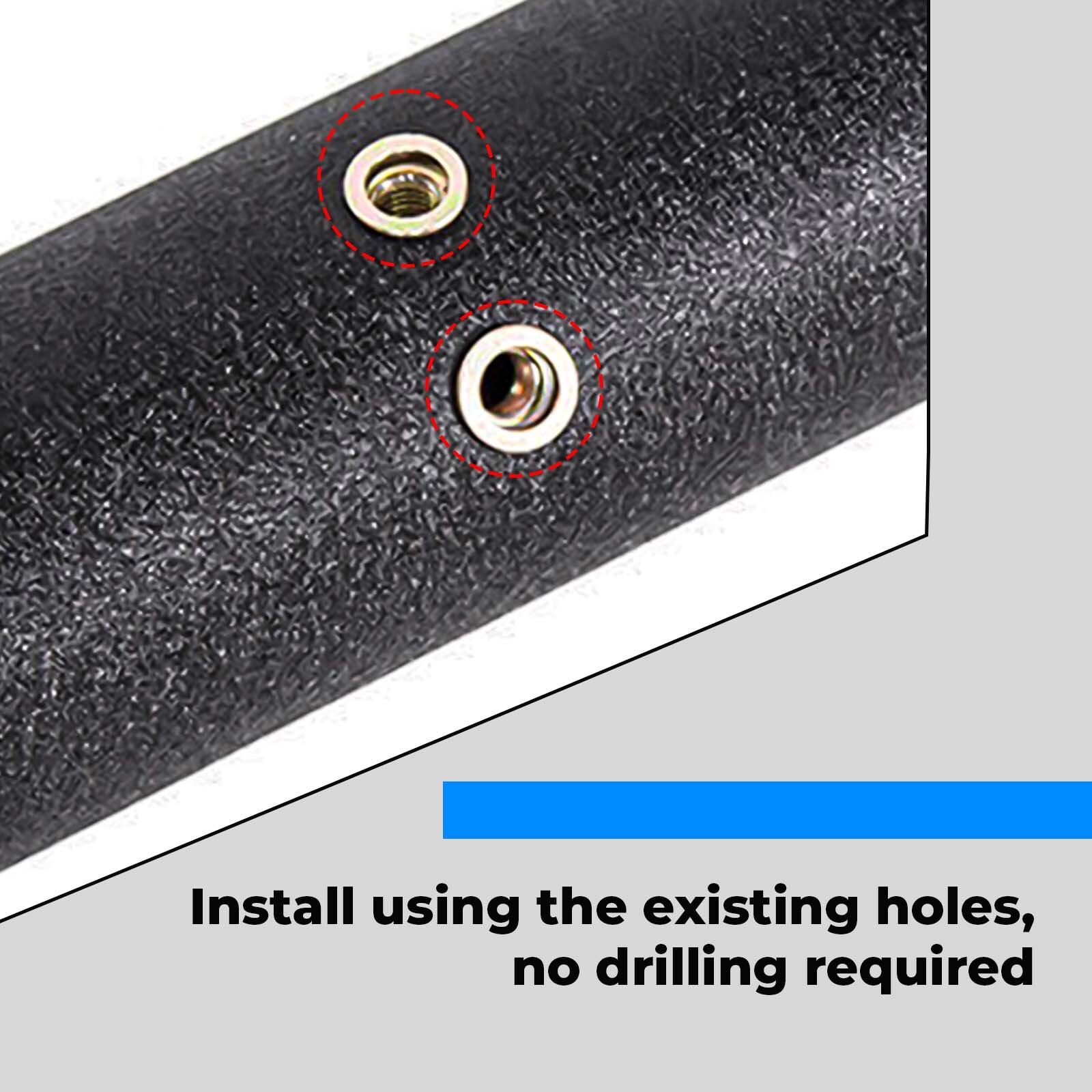 Pair For Toyota Tacoma 05-23 Black Double Cab Side Steps Nerf Bar Running Boards