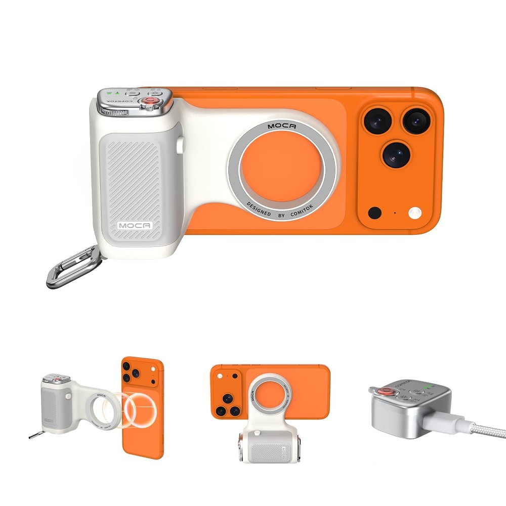 COMITOK MOCA - iPhone Camera Grip - for Native Control MOCA, White