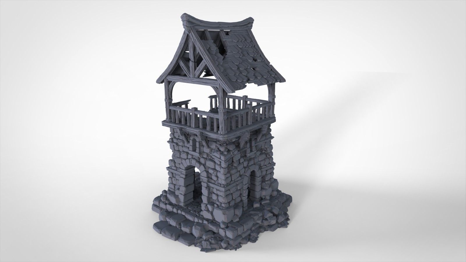 Watch Tower - Fantasy Wargaming Terrain 28mm - Mordheim, frostgrave etc