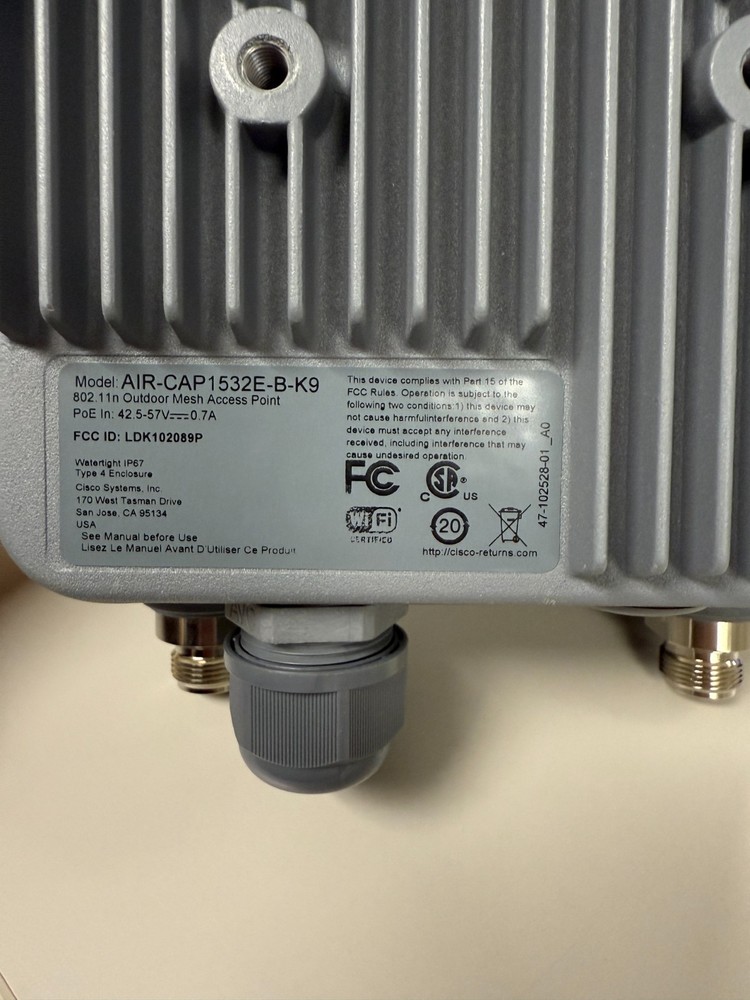 Cisco AIR-CAP1532E-B-K9 Outdoor Wireless Access Point