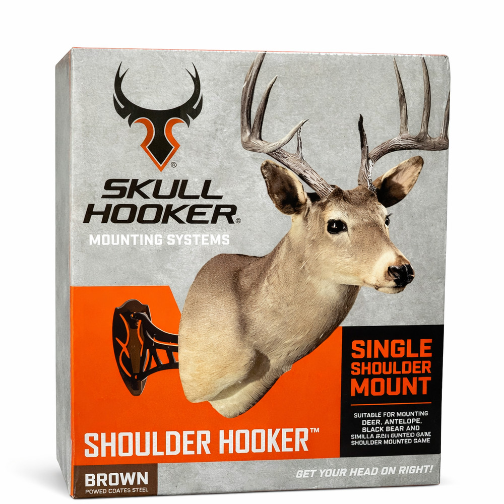 Skull Hooker Shoulder Hooker Single Shoulder Mount Brown Deer Antelope