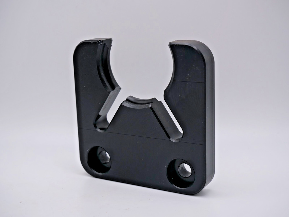 Custom Tool Clip –W/ Plastic Face Mount – CNC Tool Holder Support Bracket