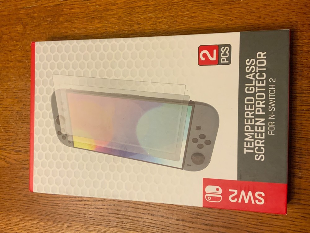 2 Pack Tempered Glass Screen Protector for Nintendo Switch 2, Model# SW2
