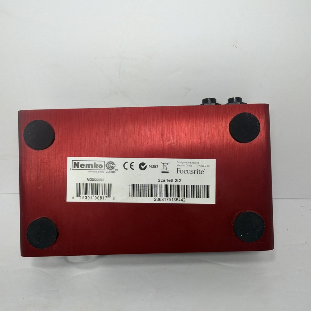 Focusrite Scarlett 2i2 USB Audio Recording Interface