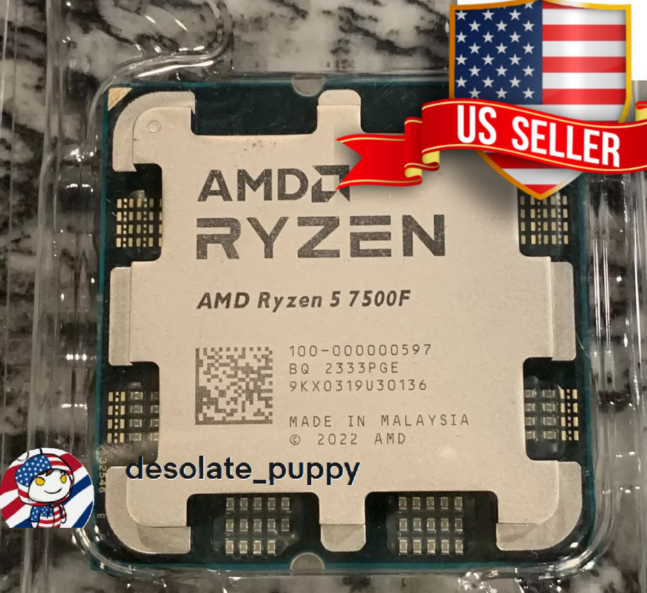 (New) AMD Ryzen 5 7500F 6-Core 12-Thread Socket AM5 CPU Processor OEM Tray